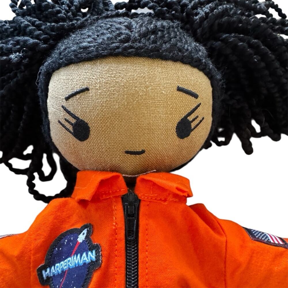 Harperlman Charlie 14" Plush Doll Astronaut Doll with Orange Suit - Picture 2 of 5